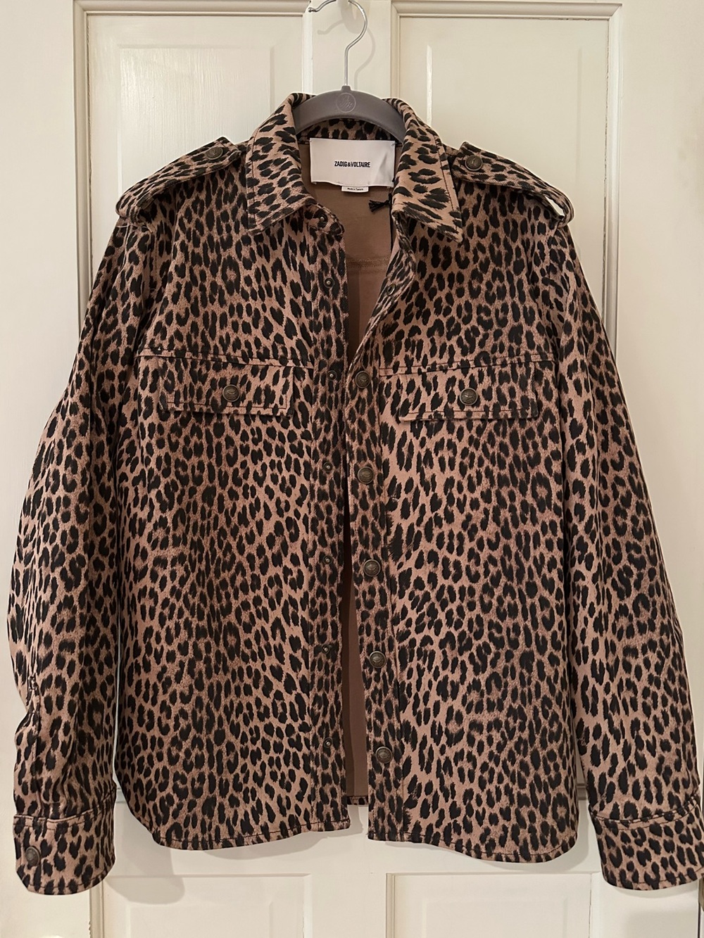 Brand New Zadig & Voltaire denim shirt jacket size Medium